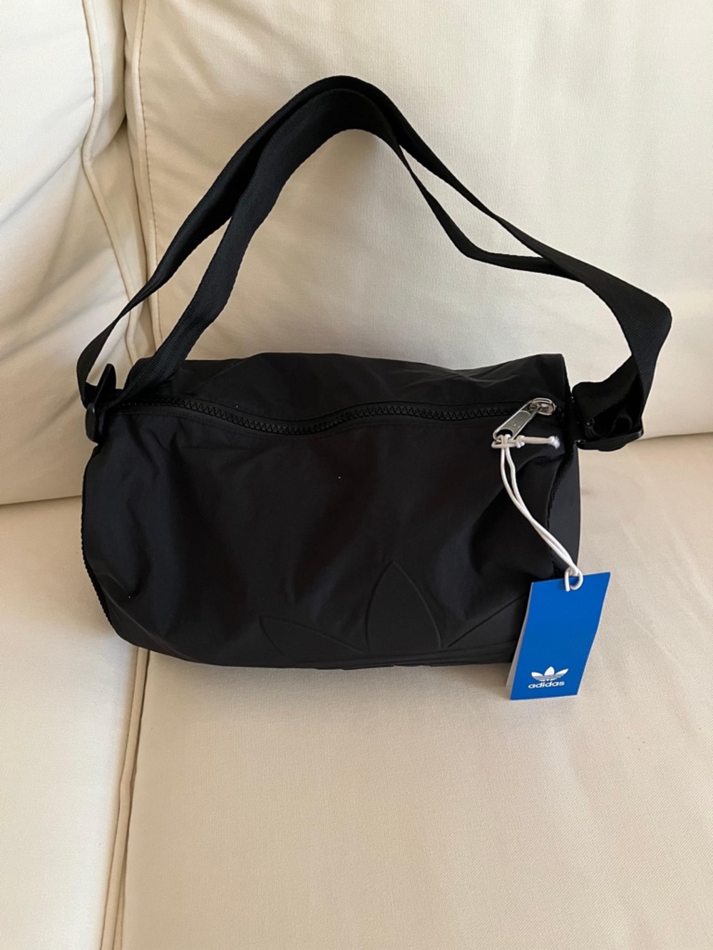 adidas Black Shoulder Belt Bag with Adjustable Strap